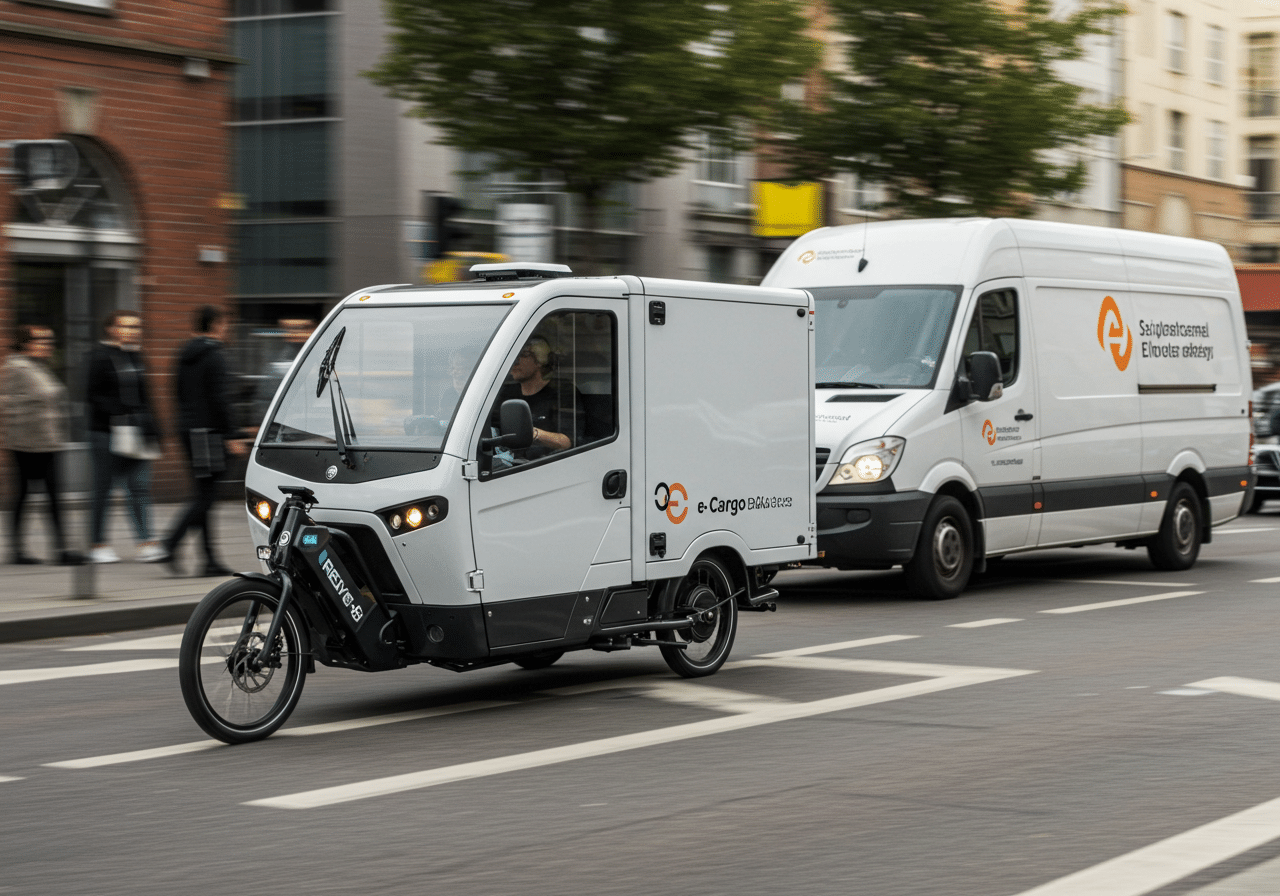 Image showing eCargo Bikes are the better option for last mile delivery