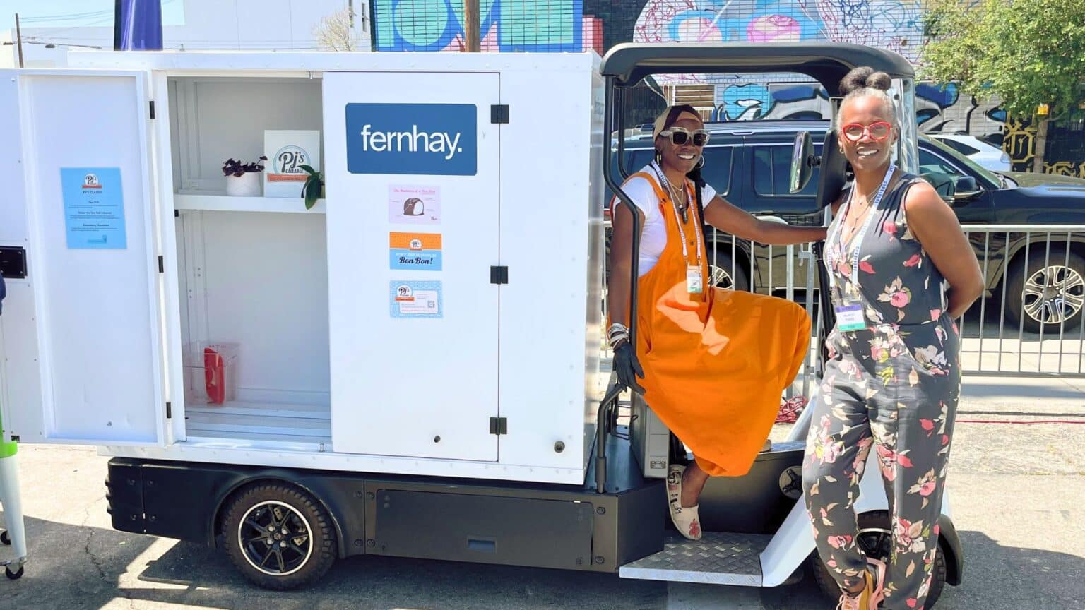 PJ’s Classic using eCargo Bikes to deliver vegan ice cream at LA event.
